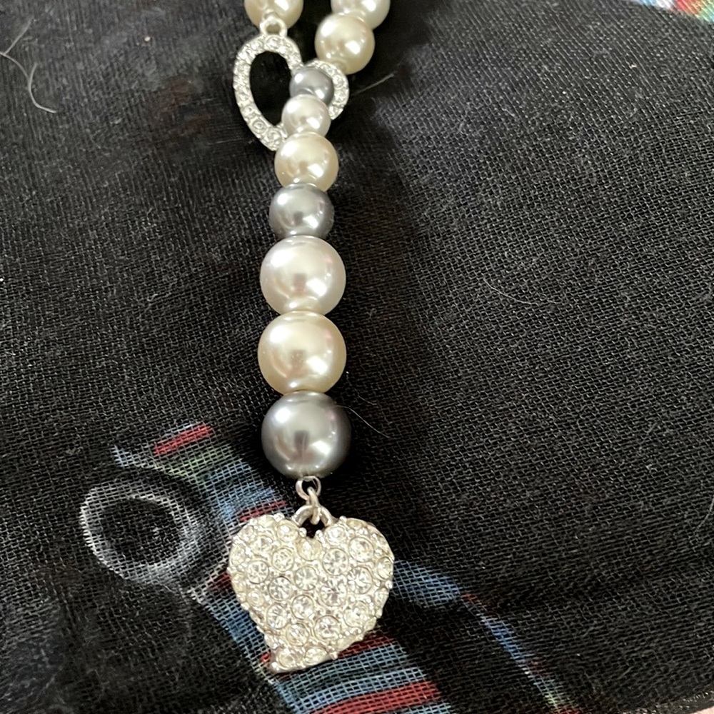 Pearl and Rhinestone Necklace